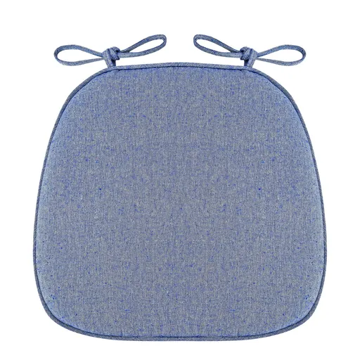 Chair Cushion with Ties for Dining Chairs, 16x17" Memories Foam Non-slip Chair Pad with Machines Washable Cover and Zipper, Detachable Cushion for Kithchen Living Room Office D