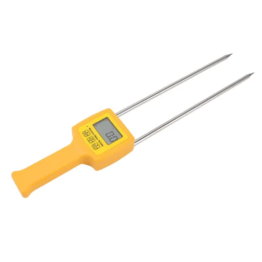 Grain Humidity Meter Portable Backlight LCD Display Fast Accurate Auto Off with Probe Grain Humidity Tester for Wheat Rye Rice Corn Soybean Wheat