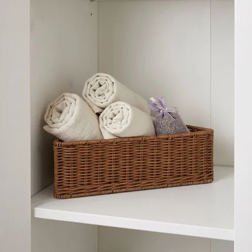 Corner Basket Storage Bin for Shelf Snacks Sundries and Cosmetics