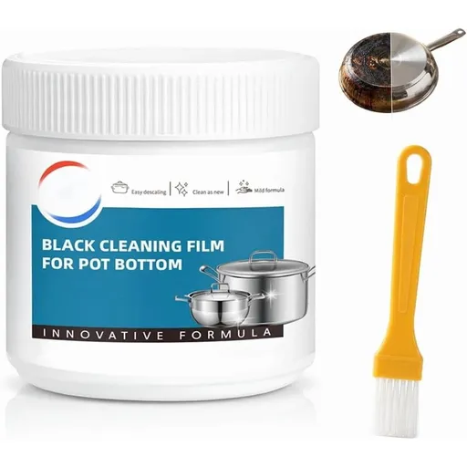 Powerful Burnt Residue Remover Paste For Cookware, Upgraded Pot Bottom Black Stain Cleaner, Burnt Residue Remover, Stainless Steel Cleaner & Polish, for All Cookware Material
