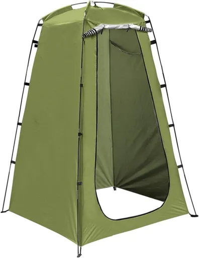 Pop-up Tent Changing Room Foldable Outdoor Camping Shelter with Inner Pocket, 120x120x190 cm, Green