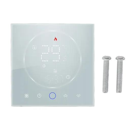 Smart Thermostat LED Display 7 Day Programmable Wireless Controller Panel for Electric Heating AC95‑240V White