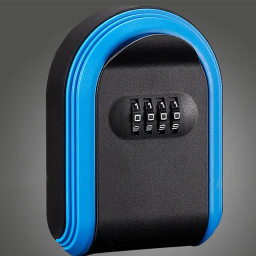Combination Lock Key Box - Blue