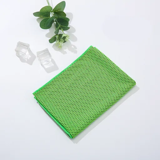 Green 5 Pack Instant Cooling Towel Set Soft Breathable Sports Sweat Towel for Gym Yoga Running Hiking and Outdoor Activities 30x80cm