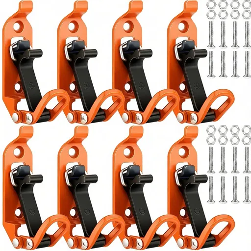 8 Pcs Shovel Holder, Heavy Duty Shovel Mounts for Roof Rack, Quick Release Axe Holder Mount Kit, Metal and Rubber Car Accessories Garage Storage Wall Mounting Brackets Truck