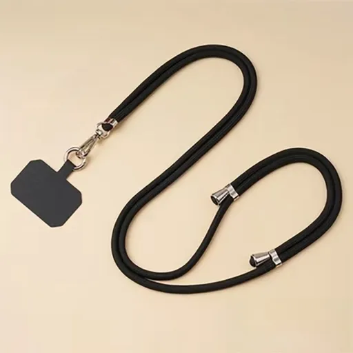 3-Pack Adjustable Black Crossbody Phone Lanyards – Dual Wear Modes, Two-Ways of Hanging,Ultra-Slim 0.6mm Patch