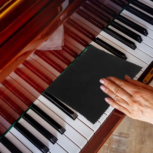 10-Pack Double-Sided Cleaning Cloths for Piano and Delicate , Soft, Lint-Free and Gentle Care