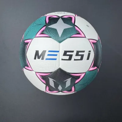 Commemorative high-quality No. 5 football - made of PU material, explosion-proof, waterproof, wear-resistant, soft and does not hurt feet. Three-piece set of net bag, air needle and air pump, suitable for competitions, training, indoor/outdoor entert