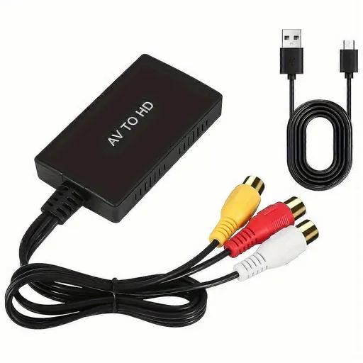 RCA to HDMI Converter 1080P for TV/PC/Gaming/DVD