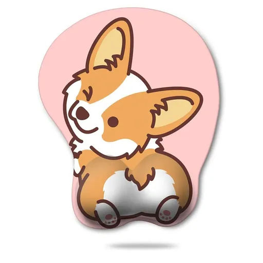 Custom Gaming Made Mouse Pads for Home Office Gaming Working Wrist Rest Pad Computers Laptop Easy Typing Pain Relief (Corgi Ass)