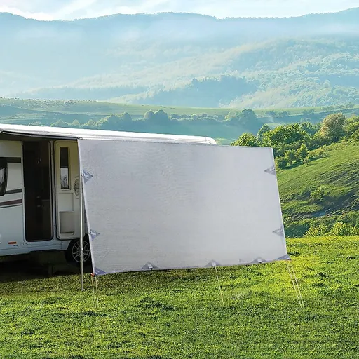 Caravan Privacy Screen – 3.4x1.8m Side Screen for Roll-Out Awnings