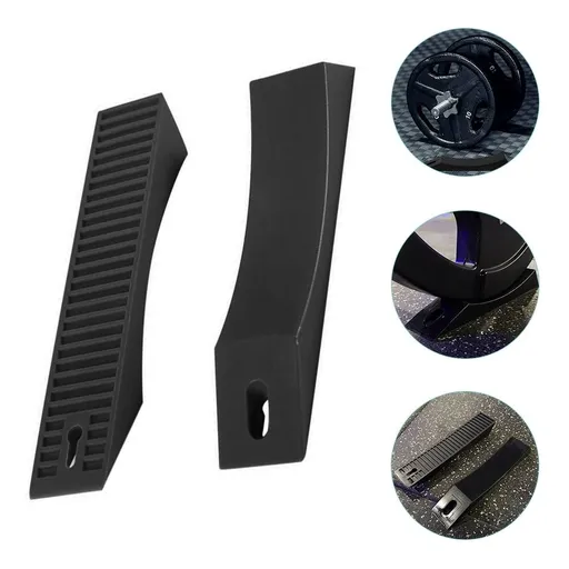2Pcs deadlift Platform Barbell Pad Silicone Anti Slip for Home Fitness Room Supplies
