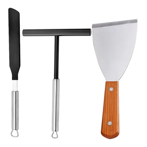 Stainless Steel Crepe Spreader Set for Making and Crepes Assorted Color