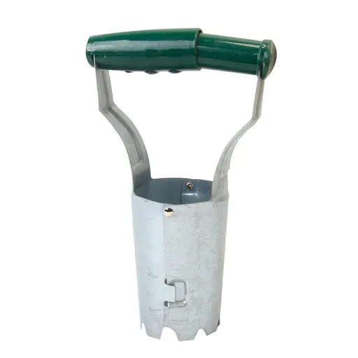 1PC Bulb Planter Metal Garden Bulb Planting Tool Handled Bulb Planter for Digging and Refilling Hole Consistent Planting Flowers（dark green）
