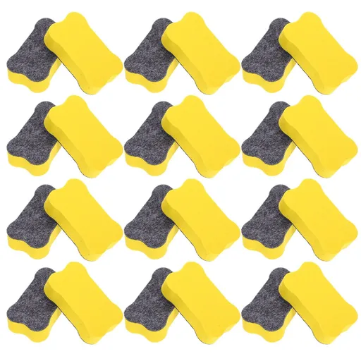 Mini Dry Erase Erasers,48Pcs Whiteboard Erasers Chalkboard Cleansers Wiper Small Glass Board Eraser for Classroom Office