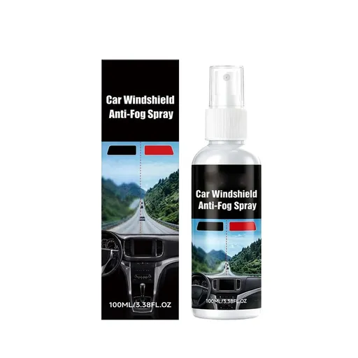 Car Glass Cleaner, Ammonia-Free Window Cleaner Spray, Anti-Fog, Streak-Free Car Cleaning Supplies for Mirrors & Screens