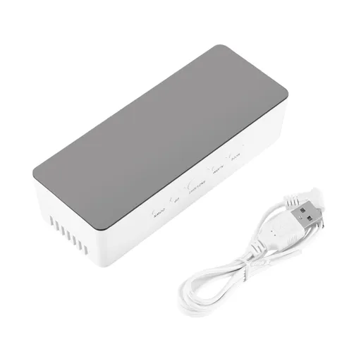 Multi function LED Digital Cosmetic Mirror Alarm Clock Gift Rectangle