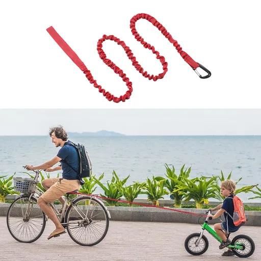 Bicycle Tow Rope Belt Strap Mountain Bike Parent-Child Pull Reflective Traction Portable Outdoor MTB Elastic Bicycle