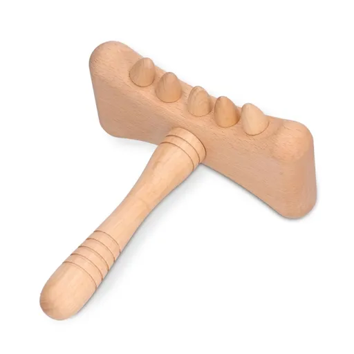 Natural Wooden Massage Tool,Portable Guasha Stick Wooden Scrapping Tool, Home SPA Supplies for Body Massage, Acupressure