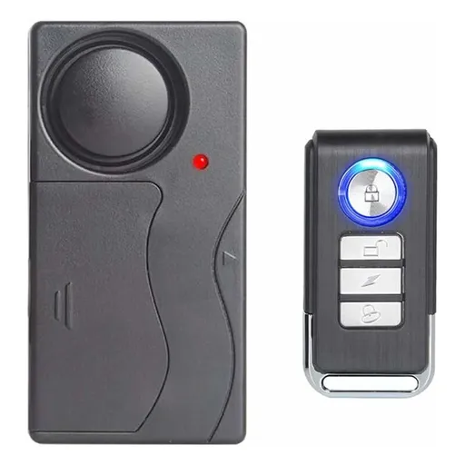 Wireless Vibration Alarm, Anti-Theft Alarm For Bicycle/Motorcycle/Car/Vehicles/Door/Window, 110Db Sound (Remote Control