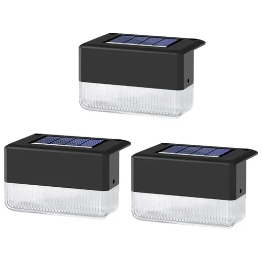 4pcs，Fence pillars, solar powered terrace walls, decorative stairs and passage lights, weatherproof LED table lamps