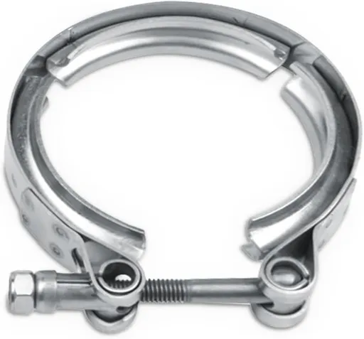 3 Inch Car V Band Clamp, Stainless Steel V-Clamp for Flange Kit, Exhaust Pipe Clamp, Automotive Exhaust Clamp Replacement Accessories for Downpipes, Exhaust Systems (1PC, 3.0")