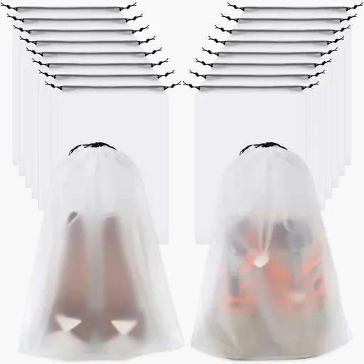 18 Pack Shoe Bags - 11.8in x 15.7in, Storage Bags for Packing, Travel Essentials for Men and Women