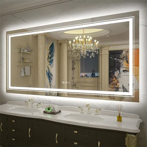 1200x600mm LED Bathroom Mirror Anti-Fog Shatterproof