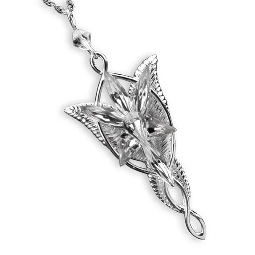 Evenstar Lord of the Rings Silver Plated Necklace, Arwen