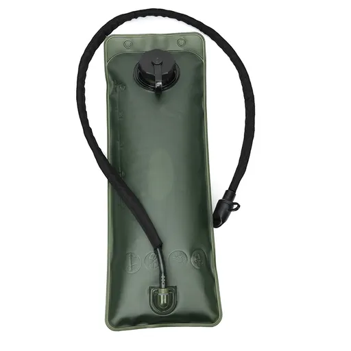 Outdoor Black 2.5L Hydration Bladder for Running & Cycling - Eco-Friendly PEVA Material Water Reservoir Pack Insert with Bite Valve & 93CM Water Pipe