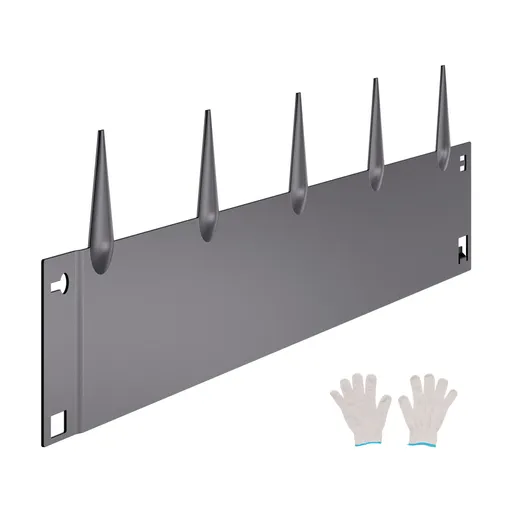 Steel Landscape Edging, 5 Packs 990 x 207 mm Rust-Resistant Metal Landscape Edging, Bendable Garden Edging Border, Heavy Duty Lawn Edging, Easy-to-Install, Flower Bed Yard Pathway Divider Dark Gray