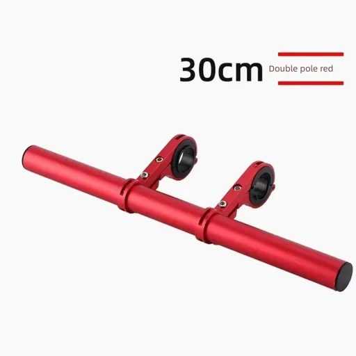 Red 30cm Aluminum Bicycle Handlebar Extension Bracket – Multi-Functional Mount for Bike Accessories