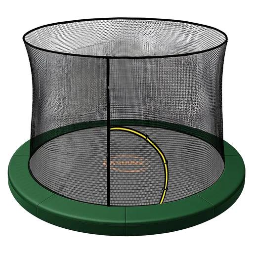 Kahuna 16ft Trampoline Pad and Net - Green