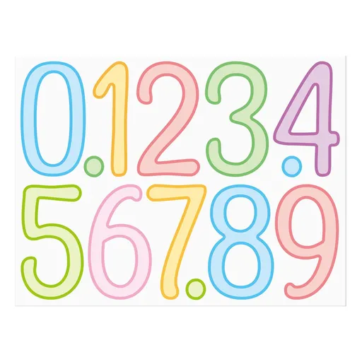 Vinyl Number Stickers, Self Adhesive Weatherproof Digit Decals for Mailbox Car and Home, Rose Gold, 4 inches