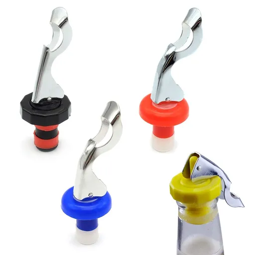 Wine Stoppers, Food-safe Silicone Bottle Stoppers, Expanding Manual Beverage Stopper, Reusable Wine Bottle Corks, Creates