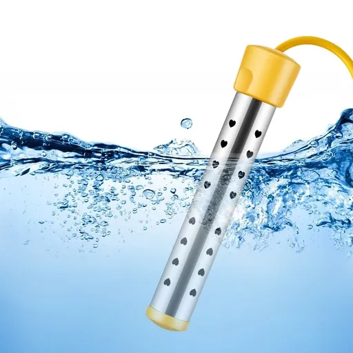 1500W Stainless Steel Immersion Water Heater | Fast Heating Pool & Bathtub Heater | 304 Stainless Steel with Auto Shut-Off | Portable for Buckets, Basins & Inflatable Pools