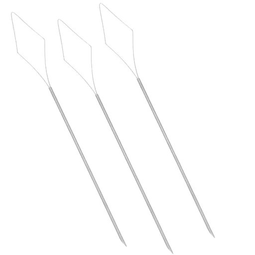 Stainless Steel Dreadlock Crochet Needles Plated Silver for Home Use Interlocking Tool Durable