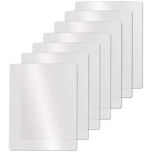 Clear Flexible Plastic Cutting Board Mats Set, Frosted Clear Kitchen Cutting Board Clear Mats 17.5 x 12 inches, Set of 7