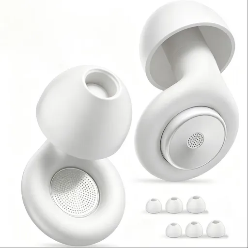 Silicone Earplugs Noise Reduction 28dB Sleep Waterproof New noise canceling earplugs white