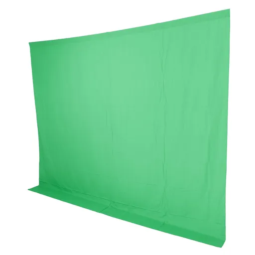 Green Screen Backdrop Large 3x2.5M Durable Polyester Cotton Fabric Non Reflective for Photography Streaming Video Shoots