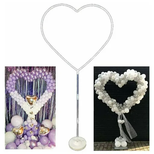 Love Balloon Column Arch Set Heart Balloon Frame Column Holder Stand Decoration For Wedding Birthday Baby Party