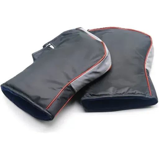 Motorcycle Handlebar Mittens Windproof Mittens Hand Warmers Waterproof Warm Motorcycle Handlebar Hand Protection Muffs Hand, Gray, Grey Color