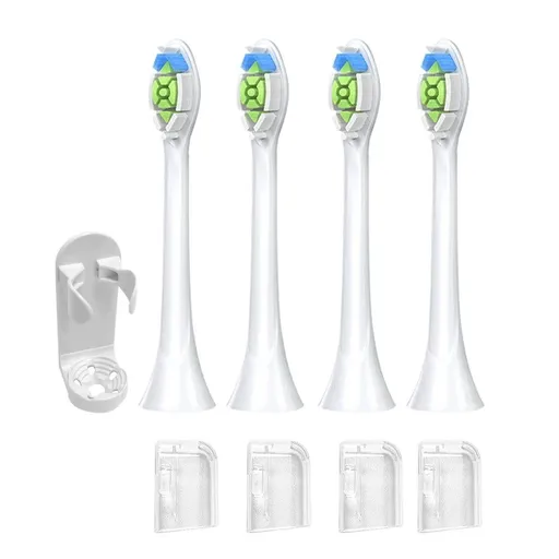 4Pcs Electric Toothbrush Replacement Heads Compatible with Philips HX3/HX6/HX9 Series White