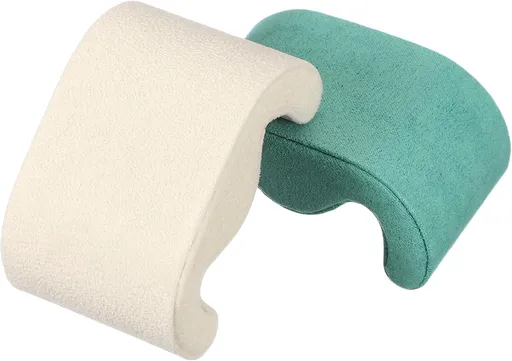 2pcs Watch Case Pillows, m Shaped Watch Display Pillow Velvet Watch Cushion Replacement for Watch Bracelet Display Storage Beige Green