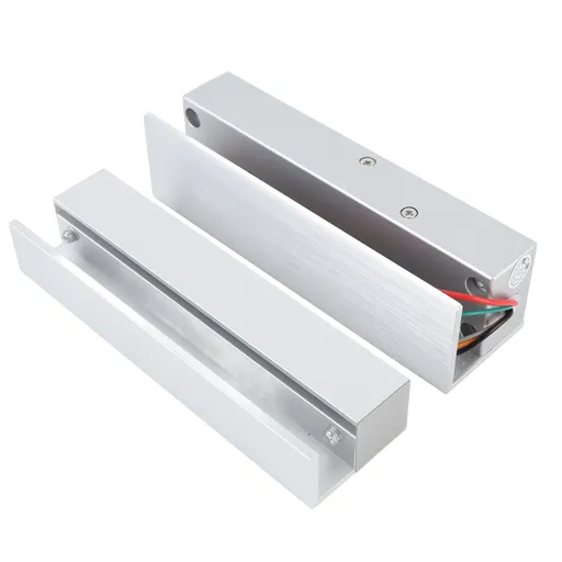Glass Door Electric Lock Frameless Electronic Drop Bolt Latch DC 12V Left Open Aluminium Alloy
