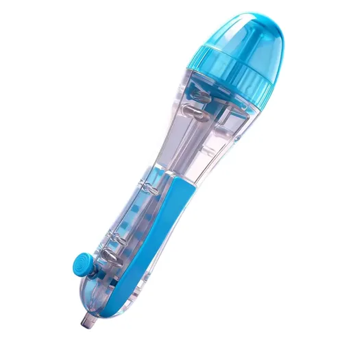 2 PCS Blue Press-Release Bead Pen for 2.6mm Pixel Art – DIY Craft Tool for Hama Beads and Fuse Beads Projects (Beads Not Included)