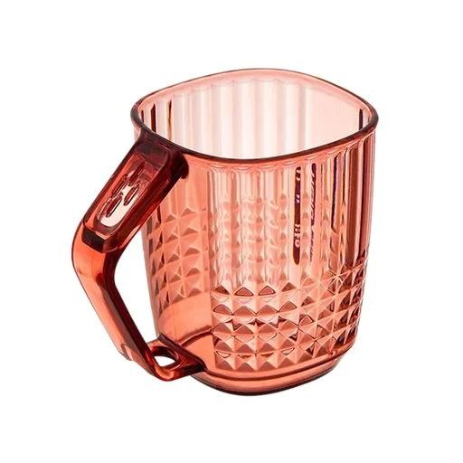 Mouthwash Cup, Bathroom Plastic Cups, Reusable Clear Mouthwash Mugs, for Bathroom Vanity Countertops, Bathroom Essentials Accessories