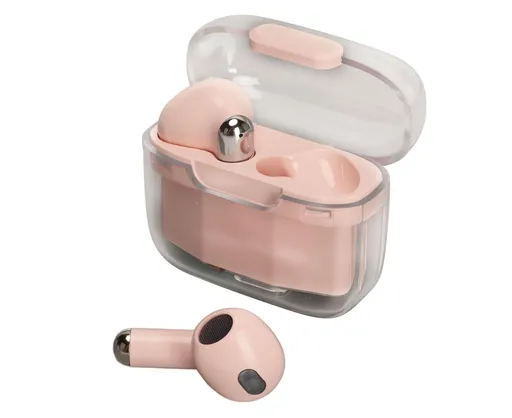 BT5.3 Translation Headset 144 Languages Instant Voice Language Translator Earphone for Business Travel Learning Pink