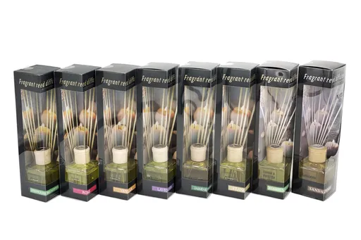 bulk 12 160ml Fragrant Oil Diffuser 12 Rattan Sticks Assortedfragrance