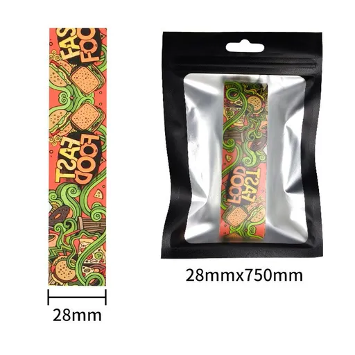 Pickleball Paddle Edge Protection Tape - Food-themed Pattern TPU Protective Strip 28mm x 750mm, Anti Scratch Wear Resistant Paddle Guard Tape, Personalised Sports Accessory for Pickleball Players